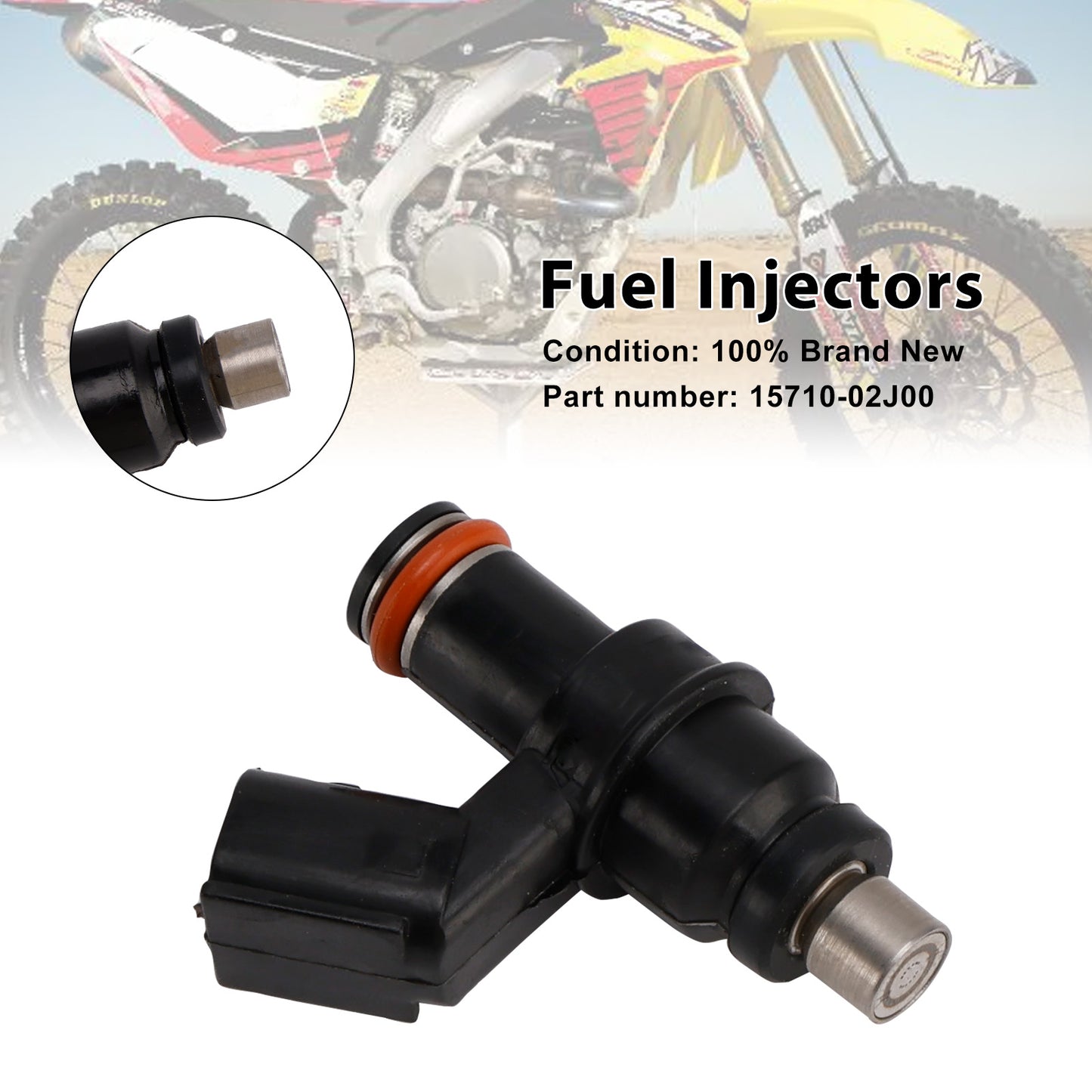 2008-2019 Suzuki RM-Z450 15710-02J00 Fuel Injectors