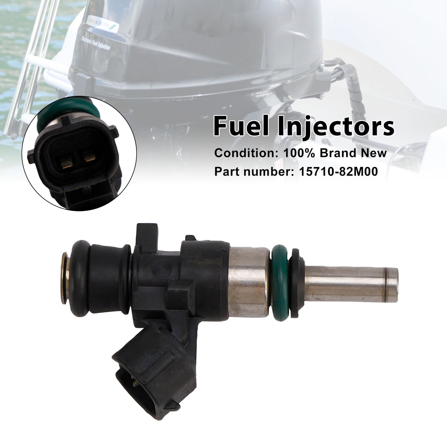 Suzuki Outboard 25HP 30HP DF25 15710-82M00 Fuel Injectors