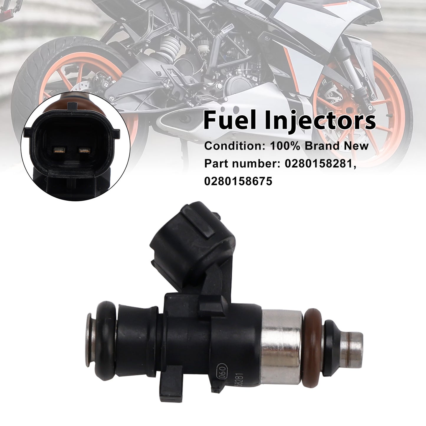 2016-2022 RC 125 200 125i 125cc DUKE 0280158281 0280158675 Fuel Injectors