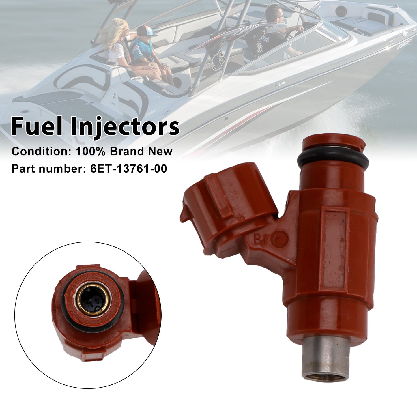 2018 Yamaha Boats SX195 RP1800BT Intake 1 6ET-13761-00 Fuel Injectors