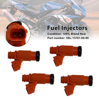 Yamaha YZF-R6 2003-2005 R6S 2006-2009 5SL-13761-00-00 4PCS Fuel Injectors