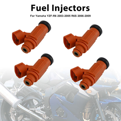 Yamaha YZF-R6 2003-2005 R6S 2006-2009 5SL-13761-00-00 4PCS Fuel Injectors