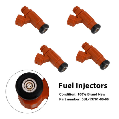 Yamaha YZF-R6 2003-2005 R6S 2006-2009 5SL-13761-00-00 4PCS Fuel Injectors