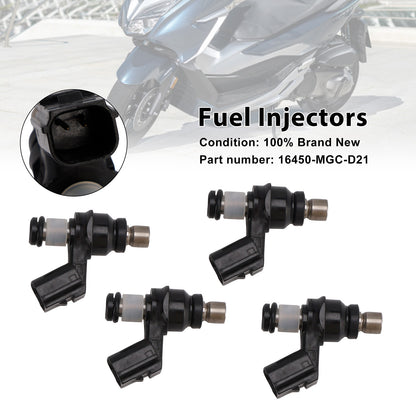Honda CB1100 2013-2017 NSS300 Forza 300 16450-MGC-D21 4PCS Fuel Injectors