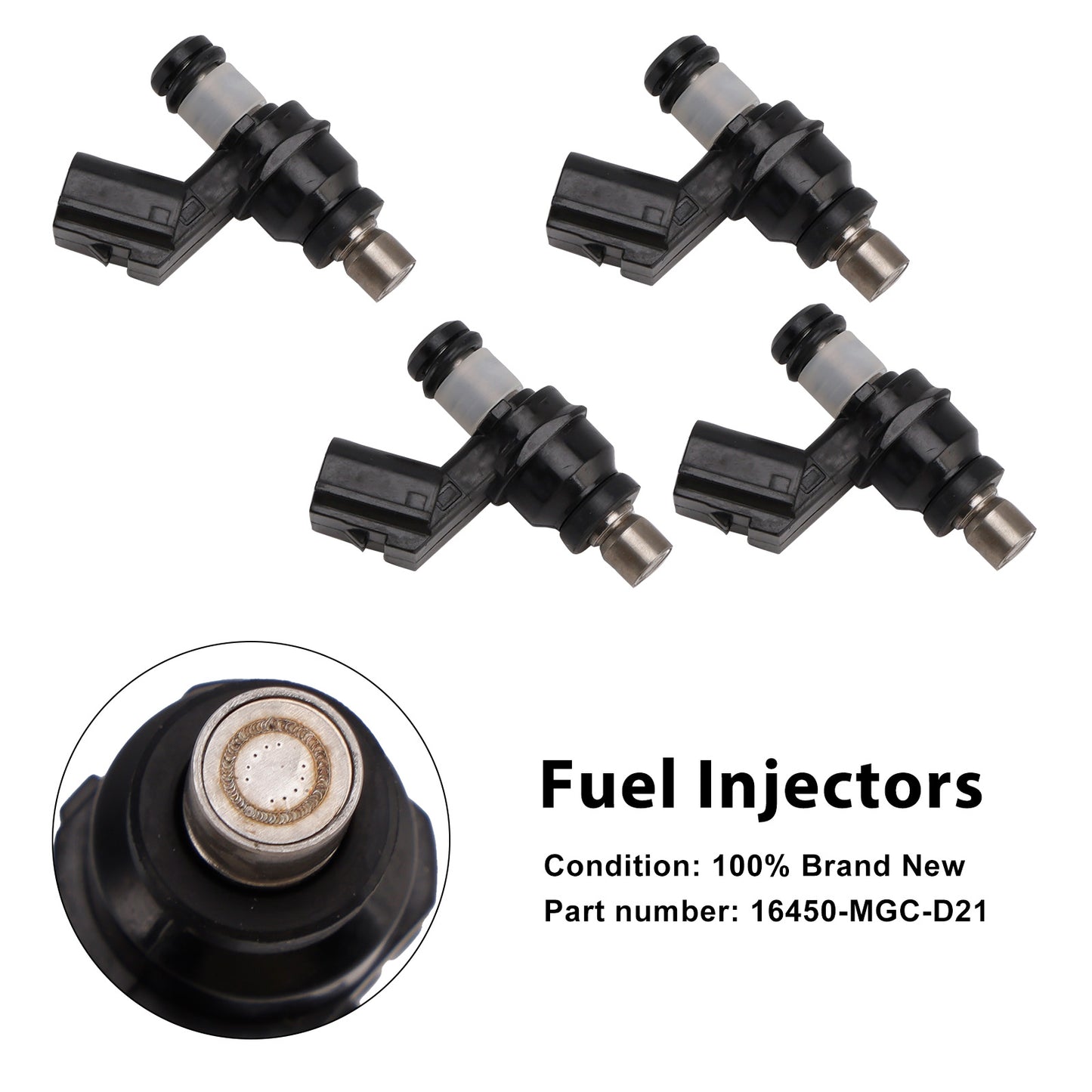 2014-2016 Honda NSS300 Forza 300 16450-MGC-D21 4PCS Fuel Injectors