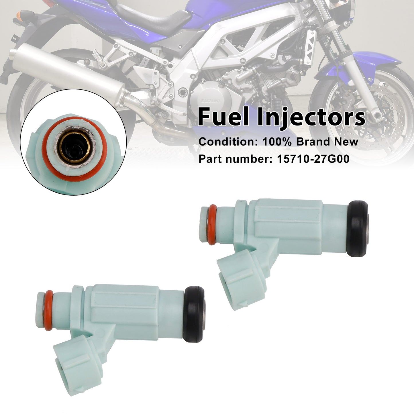 07-11 Suzuki SV650 03-08 DL650 15710-27G00 2PCS Fuel Injectors