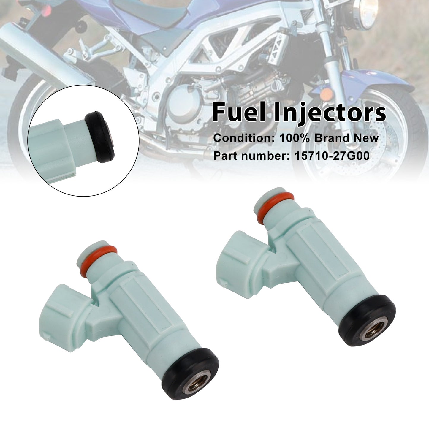 07-11 Suzuki SV650 03-08 DL650 15710-27G00 2PCS Fuel Injectors