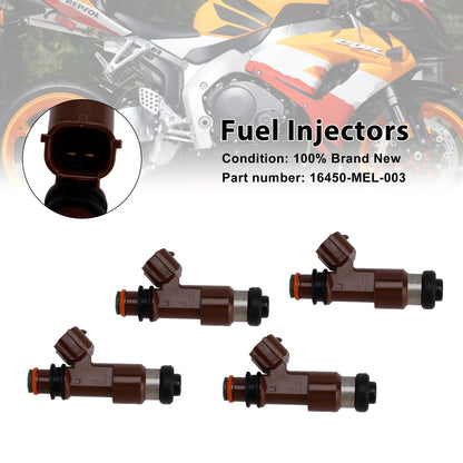 2004-2007 Honda CBR1000RR FIREBLADE ENGLAND/AUSTRALIA/EUROPEAN 16450-MEL-003 4PCS Fuel Injectors