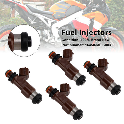 2004-2007 Honda CBR1000RR FIREBLADE ENGLAND/AUSTRALIA/EUROPEAN 16450-MEL-003 4PCS Fuel Injectors