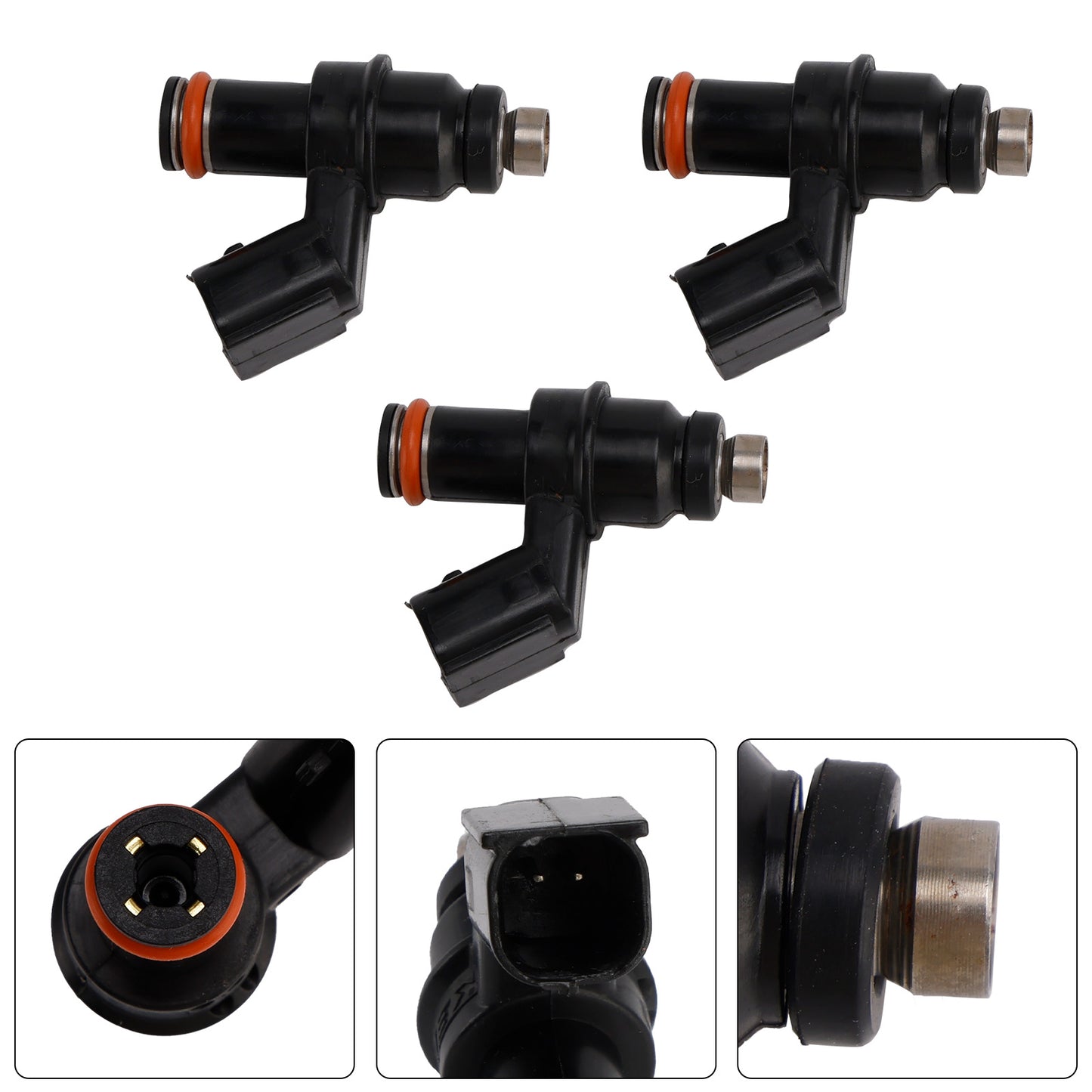 1998 Honda Outboard 60HP BF60A XRTA BBFJ-1000001 to BBFJ-1099999 Inlet Manifold + Injector 16450-ZZ3-003 3PCS Fuel Injectors