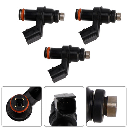 1998 Honda Outboard 60HP BF60A XRTA BBFJ-1000001 to BBFJ-1099999 Inlet Manifold + Injector 16450-ZZ3-003 3PCS Fuel Injectors