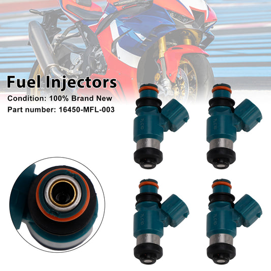 Honda CBR1000RR 08-23 VFR1200F 10-17 16450-MFL-003 4PCS Fuel Injectors