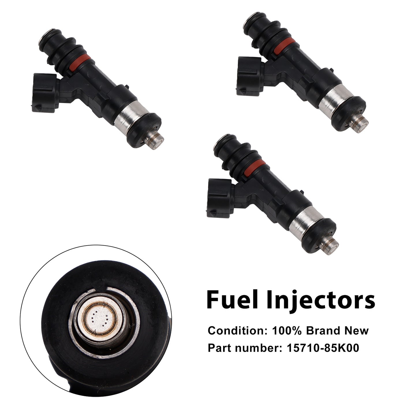 2010-2024 Suzuki Outboard 60HP DF60A 15710-85K00 3PCS Fuel Injectors