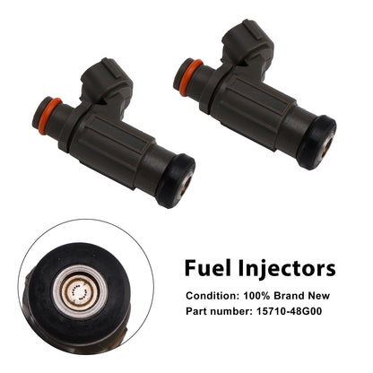 2008-2009 VLR1800 Boulevard C109R Throttle Body 15710-48G00 2PCS Fuel Injectors