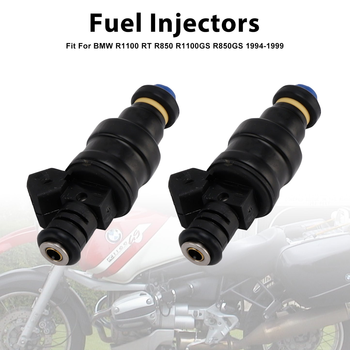 2PCS Fuel Injectors 1994-1999 BMW R1100 RT R850 R1100GS R850GS 0280150784