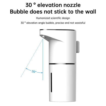 Automatic Foaming Soap Dispenser 11.84oz Wall Mount Touchless Auto Hand Soap Dispenser Rechargeable 3 Gear Foaming Adjustable Hand & Dish Soap Dispenser for Kitchen Bathroom Hotel