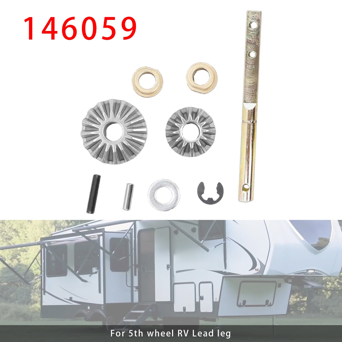 Lippert 5th Wheel RV Lead Leg 146059 Lead Power Landing Gear Leg Repair Kit