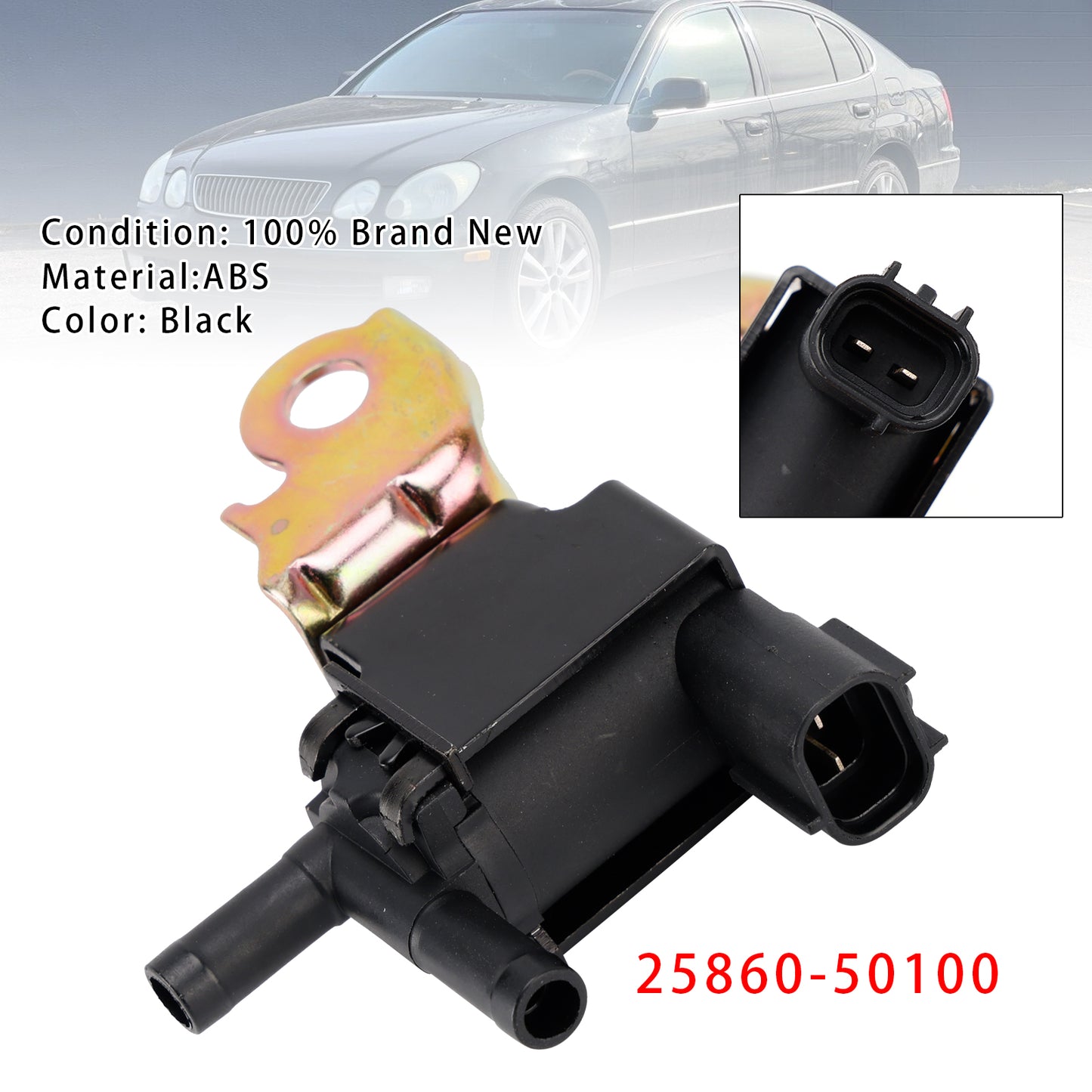 2001-2004 Toyota Sequoia 4.7L 25860-50100 Vapor Canister Purge Solenoid Valve