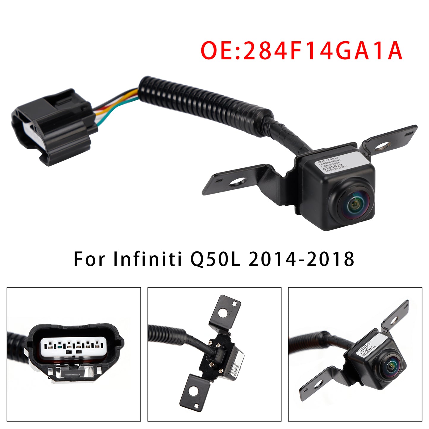 2014-2018 Infiniti Q50L 284F1-4GA1A Front Bumper Grill Camera Parking Assist