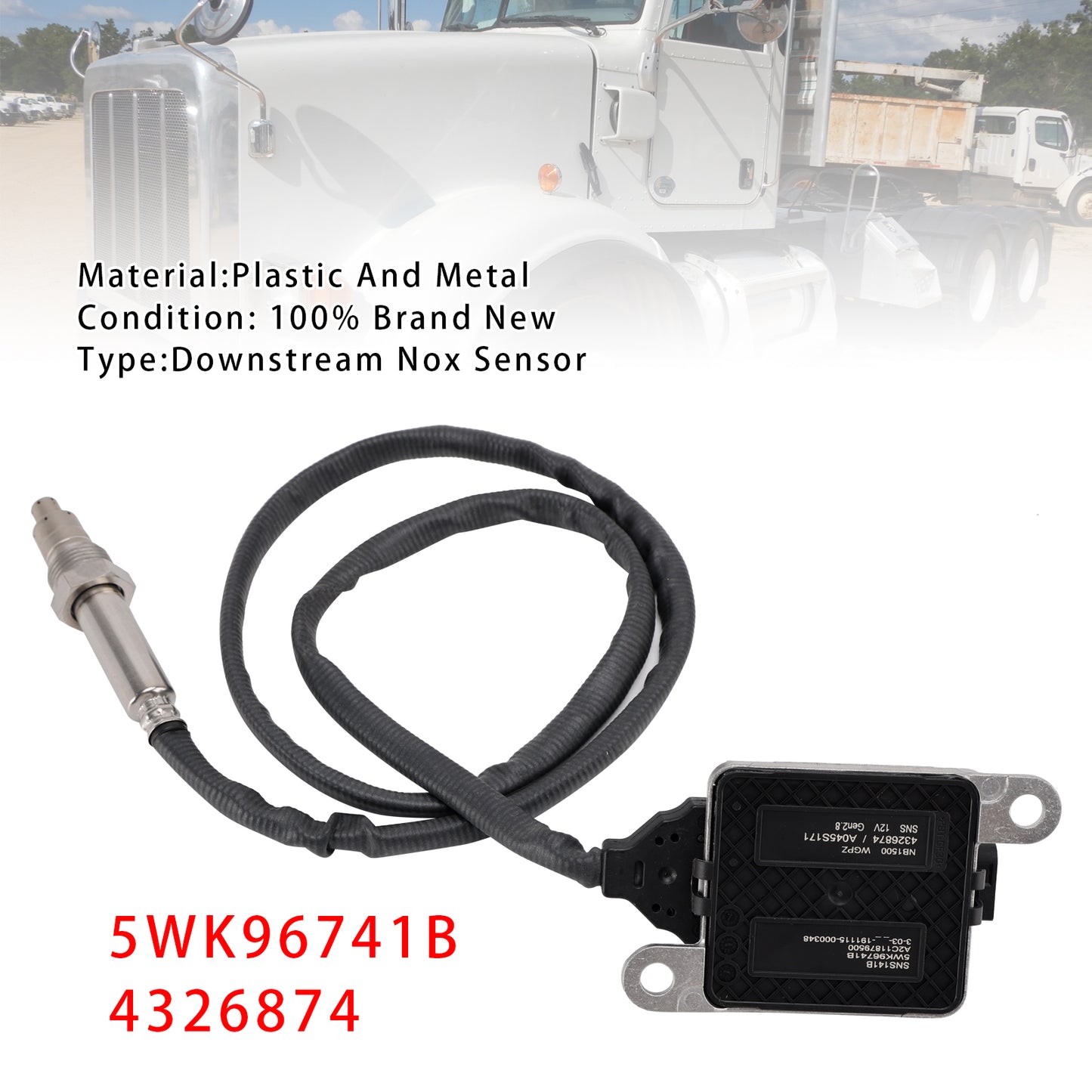 2014-2017 Kenworth T680 L6 11.9L 5WK96741B Downstream Nox Sensor