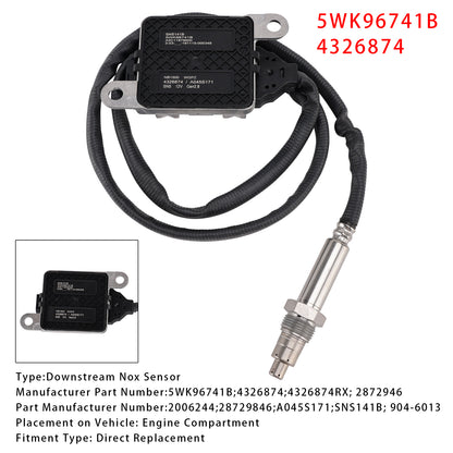 2014-2015 Van Hool Commuter Coach CX L6 11.9L 5WK96741B Downstream Nox Sensor