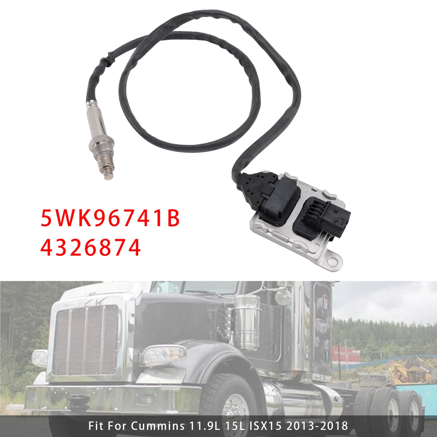 2014-2017 Kenworth T680 L6 11.9L 5WK96741B Downstream Nox Sensor