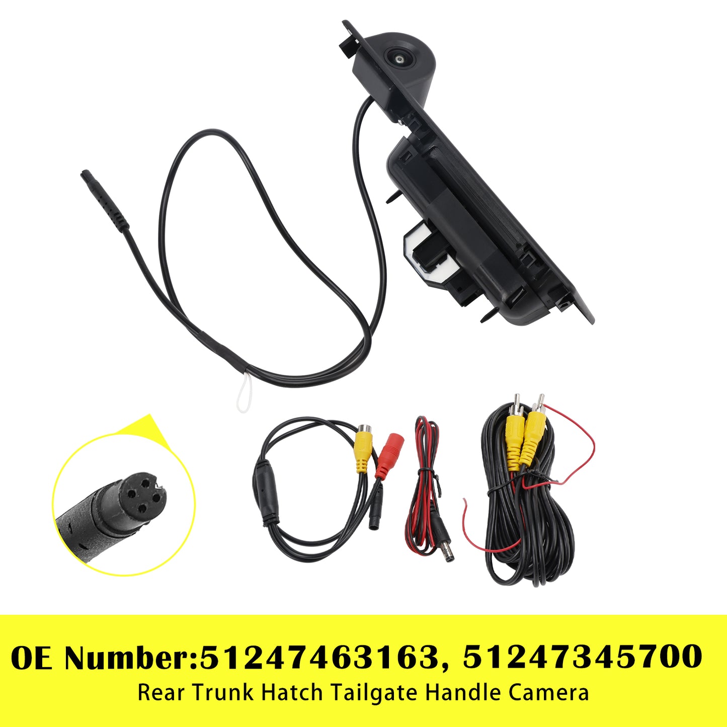 2017-2020 BMW 440i Gran Coupe F36 51247463163 Rear Trunk Hatch Tailgate Handle Switch with Camera