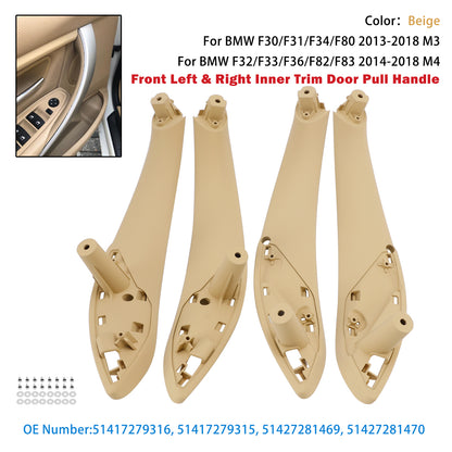 2017-2018 BMW 440i 440i Gran Coupe 440i xDrive 440i xDrive Gran Coupe Base 51417279316 4PCS Beige Inner Trim Door Pull Handle