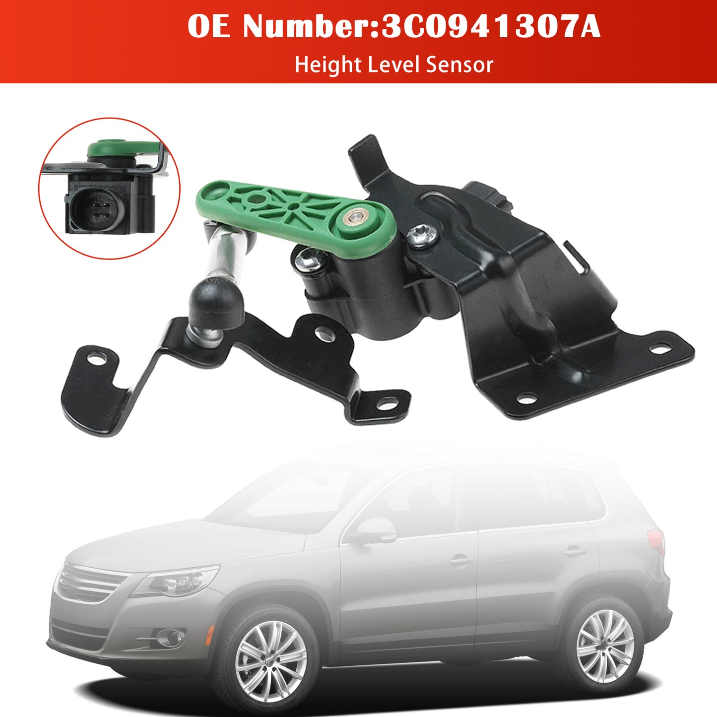 2015-2018 VW Scirocco 3C0941307A Rear Left Height Level Sensor