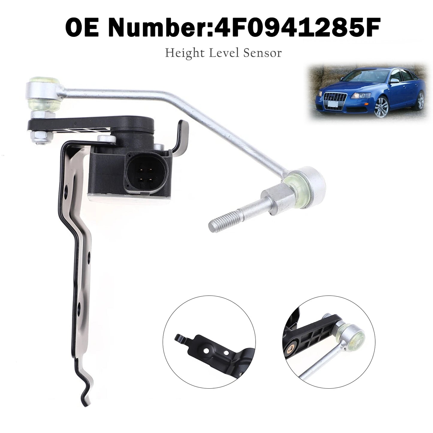 2006-2008 Audi A6 Quattro 4F0941285F Front Left Headlight Level Sensor
