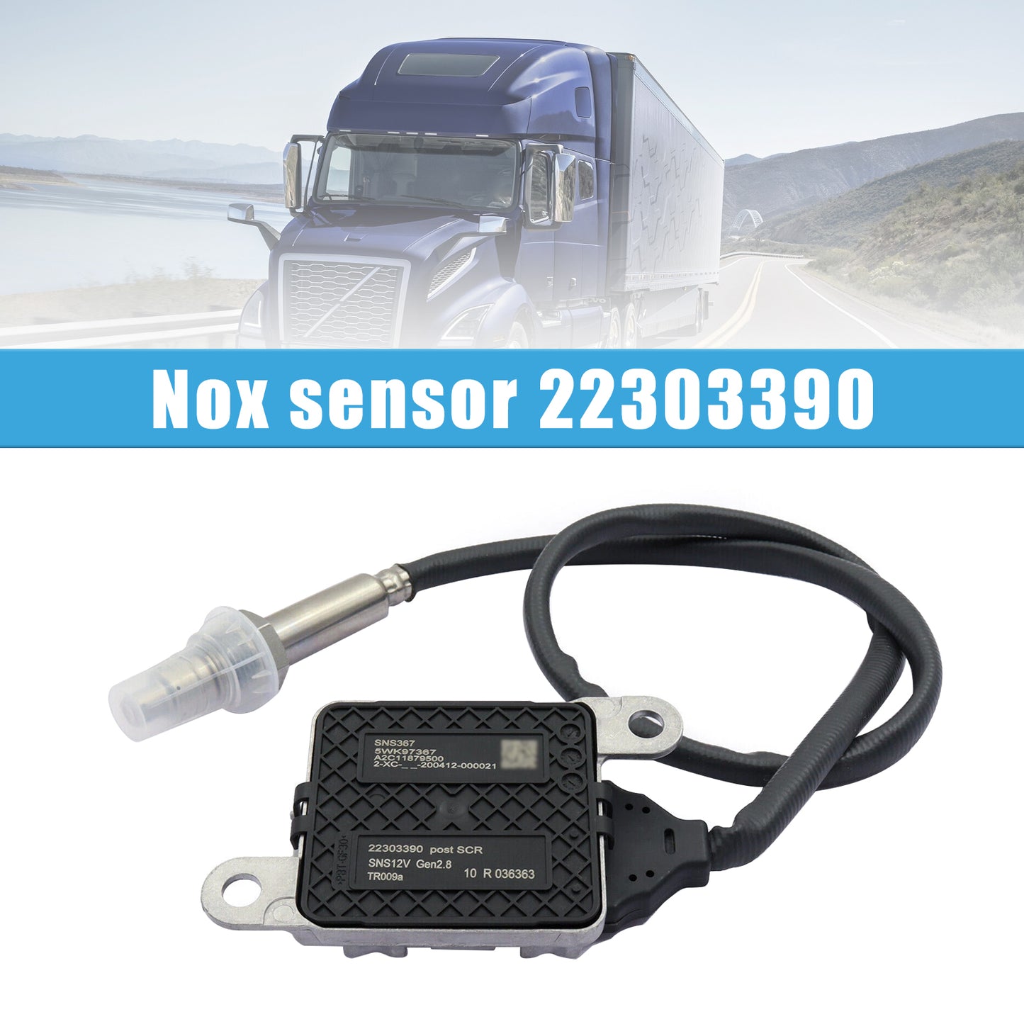 2017 Volvo Truck D11 D13 D16 Mack MP8 22303391 Outlet Nitrogen Oxides Nox sensor