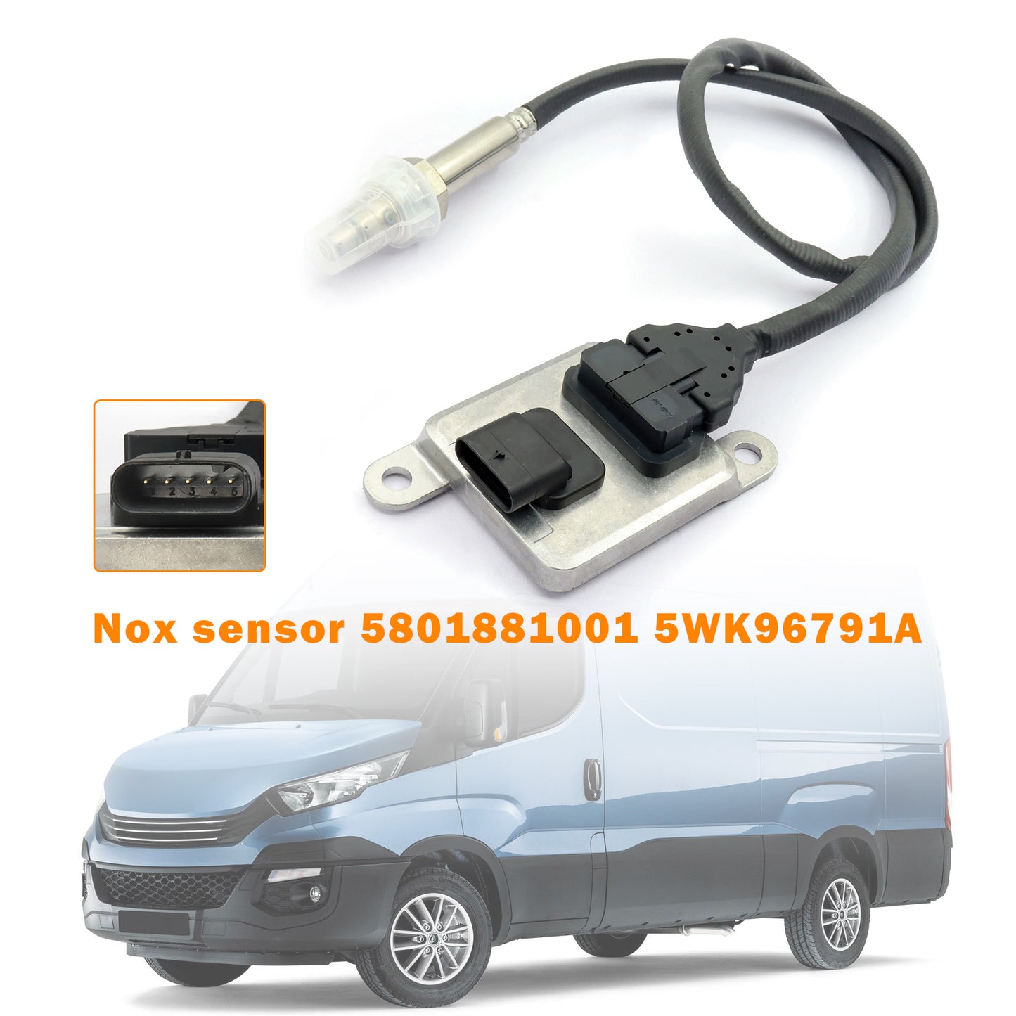 2014-2018 Iveco Daily MK6 VI 5801881001 5WK96791A 24V Nitrogen Oxide NOx Sensor