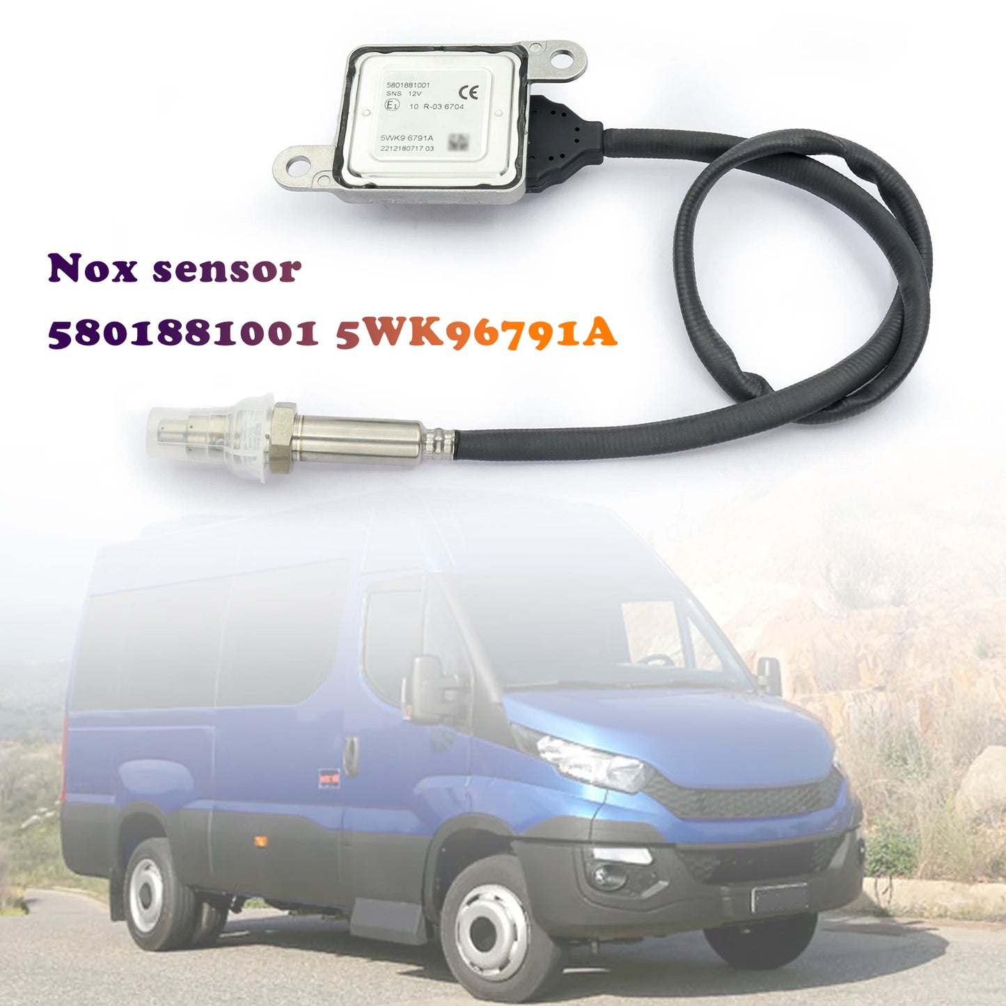 2014-2018 Iveco Daily MK6 VI 5801881001 5WK96791A 24V Nitrogen Oxide NOx Sensor