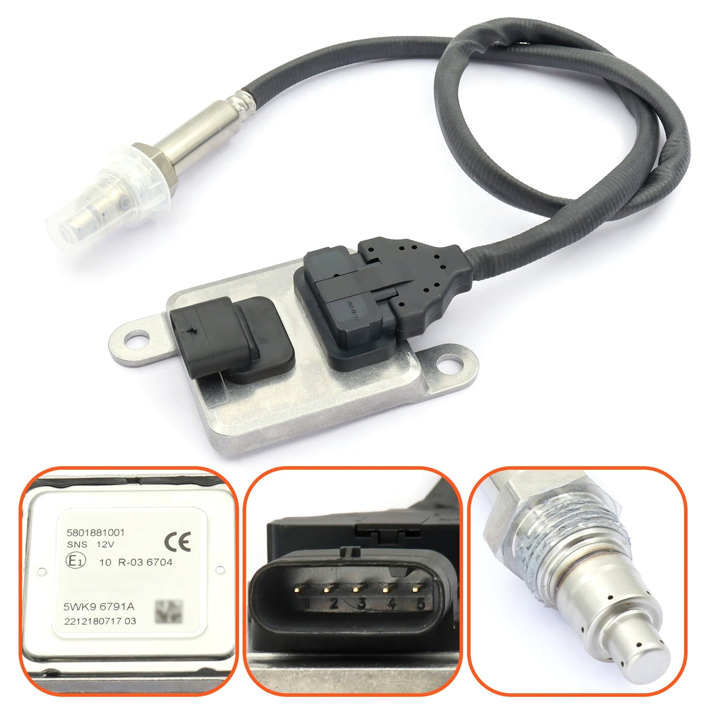 2014-2018 Iveco Daily MK6 VI 5801881001 5WK96791A 24V Nitrogen Oxide NOx Sensor