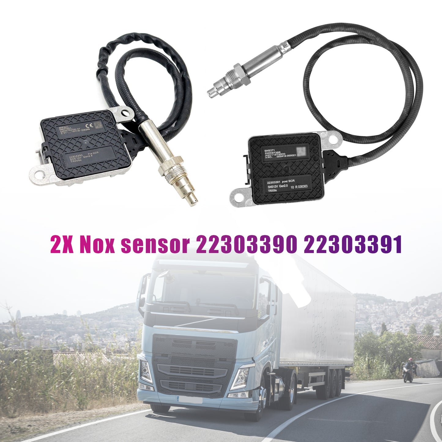 2017 Volvo Truck D11 D13 D16 Mack MP8 22303391 Outlet Nitrogen Oxides Nox sensor