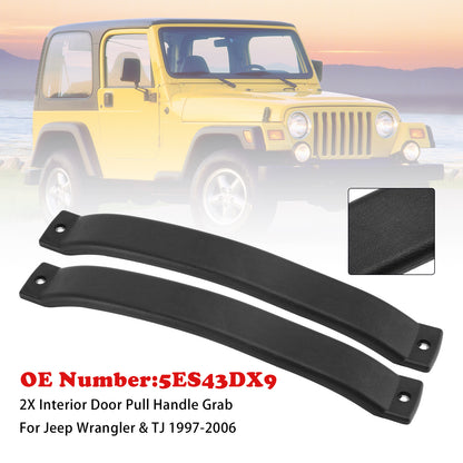 Interior Door Pull Handle Grab 1997-2006 Jeep Wrangler & TJ 5ES43DX9