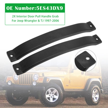 Interior Door Pull Handle Grab 1997-2006 Jeep Wrangler & TJ 5ES43DX9