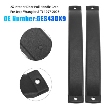 Interior Door Pull Handle Grab 1997-2006 Jeep Wrangler & TJ 5ES43DX9