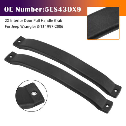 Interior Door Pull Handle Grab 1997-2006 Jeep Wrangler & TJ 5ES43DX9