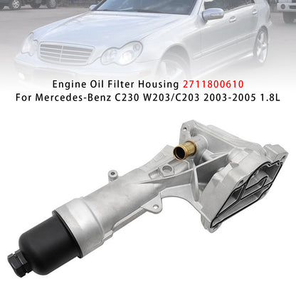 2003-2005 Mercedes-Benz C230 W203/C203 1.8L 2711800610 Engine Oil Filter Housing