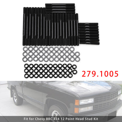 Chevy BBC 454 279.1005 12Point Head Stud Kit Suits PCE Heads 8 Long Studs PCE