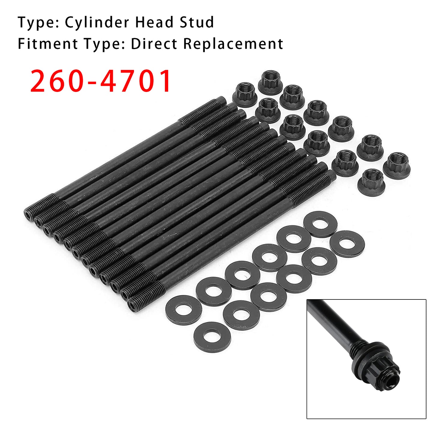 Subaru Impreza WRX STi EJ20 EJ25 DOHC 260-4701 Cylinder Head Stud Kit