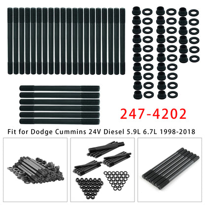 1998-2018 Dodge Cummins 24v Diesel 5.9L 6.7L 247-4202 Cylinder Head Stud Kit