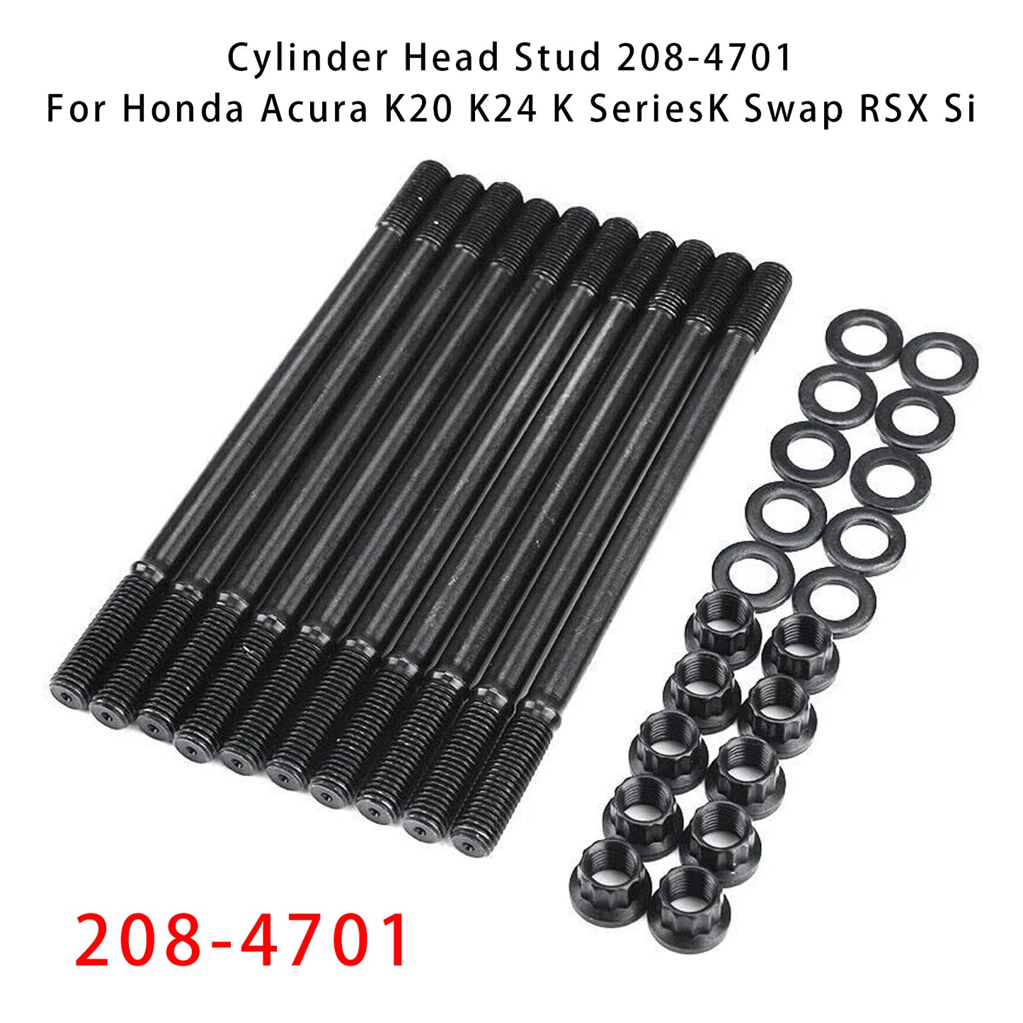 Honda Acura K20 K24 K SeriesK Swap RSX Si 208-4701 Cylinder Head Stud