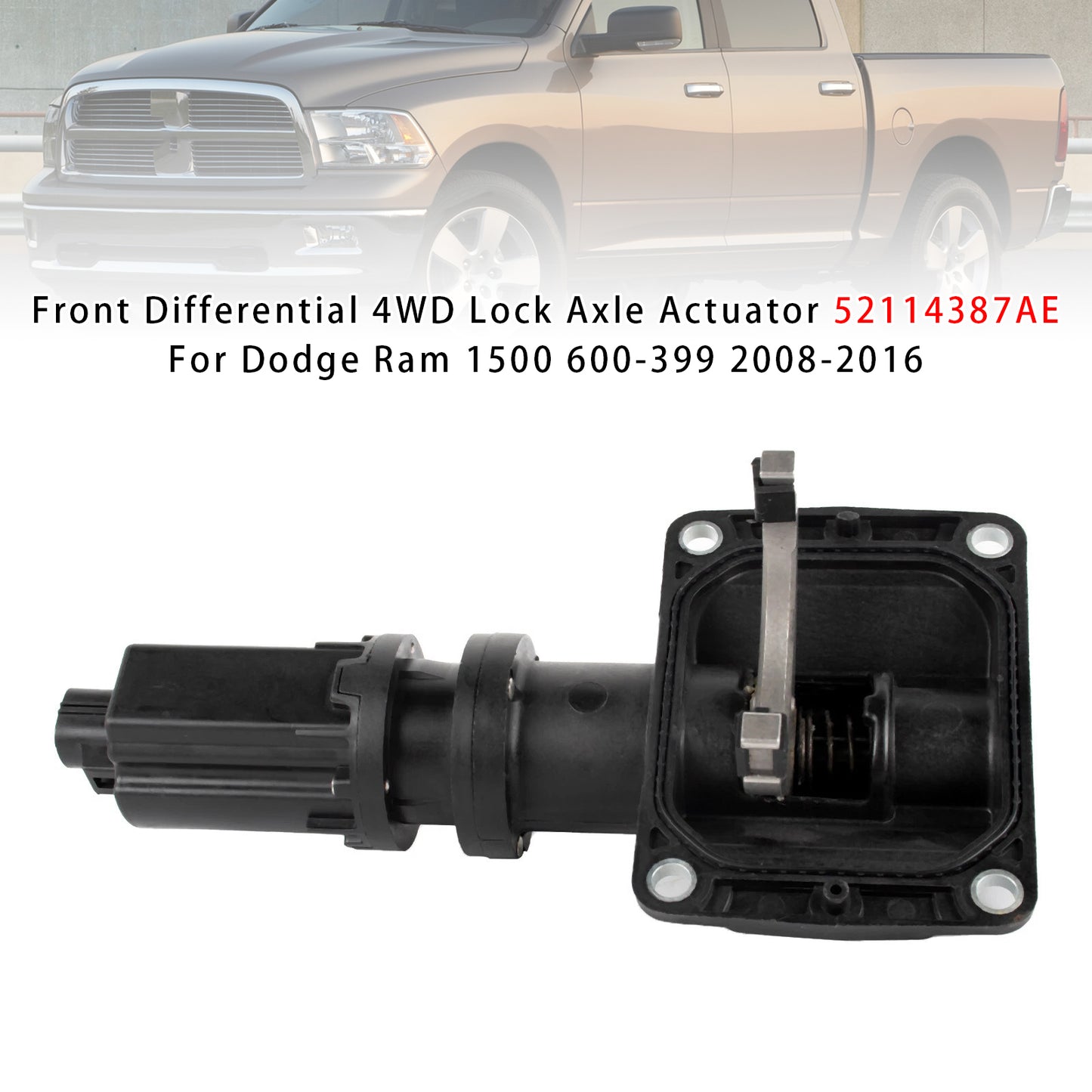 2008-2016 Dodge Ram 1500 52114387AE Front Differential 4WD Lock Axle Actuator