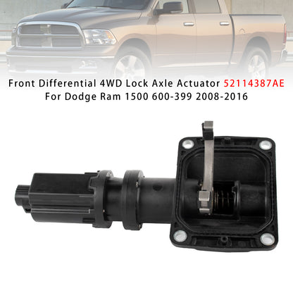 2008-2016 Dodge Ram 1500 52114387AE Front Differential 4WD Lock Axle Actuator