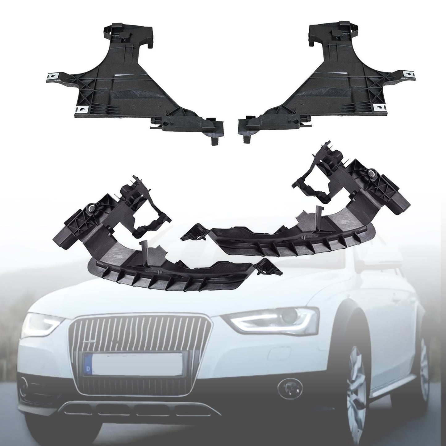 2013-2016 Audi A4 Quattro Facelift 8T0941453B 4PCS Front Headlight Mount Support Plate Bracket