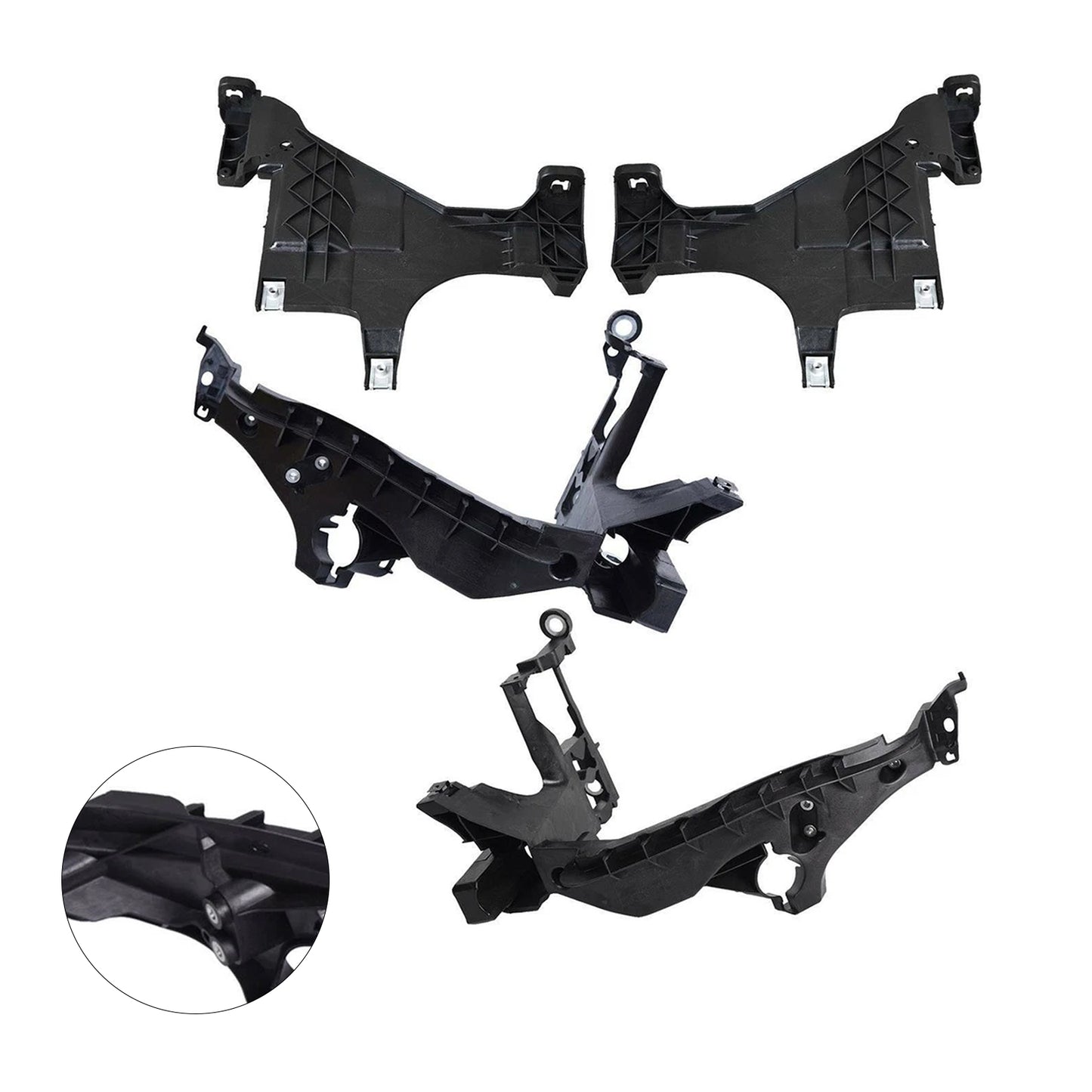 2013-2016 Audi A4 Quattro Facelift 8T0941453B 4PCS Front Headlight Mount Support Plate Bracket
