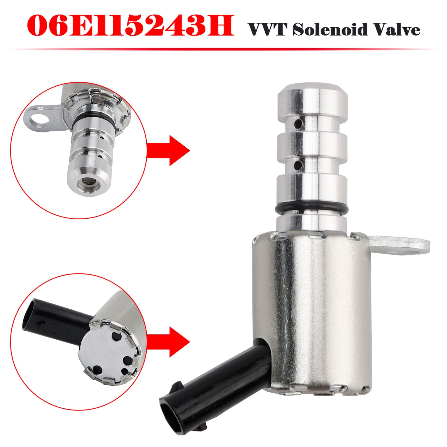 2016 Audi A3 Sportback e-tron L4 1.4L 6E115243E VVT Oil Pressure Control Solenoid Valve