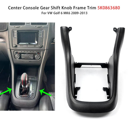 2009-2013 VW Volkswagen Golf 6 MK6 5K0863680 Center Console Gear Shift Knob Frame Trim
